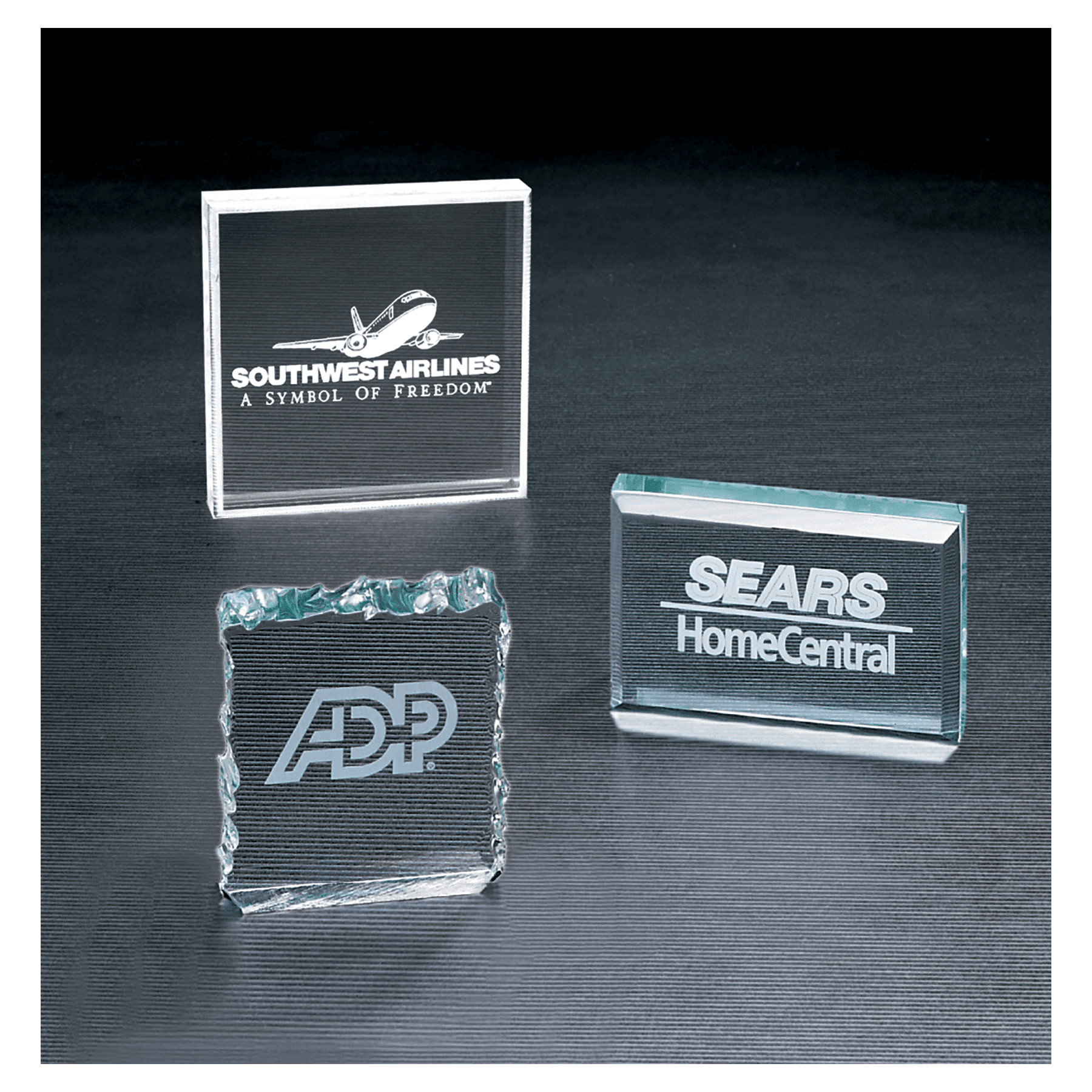 3.75" x 3.75" Clear Square Acrylic Paperweight