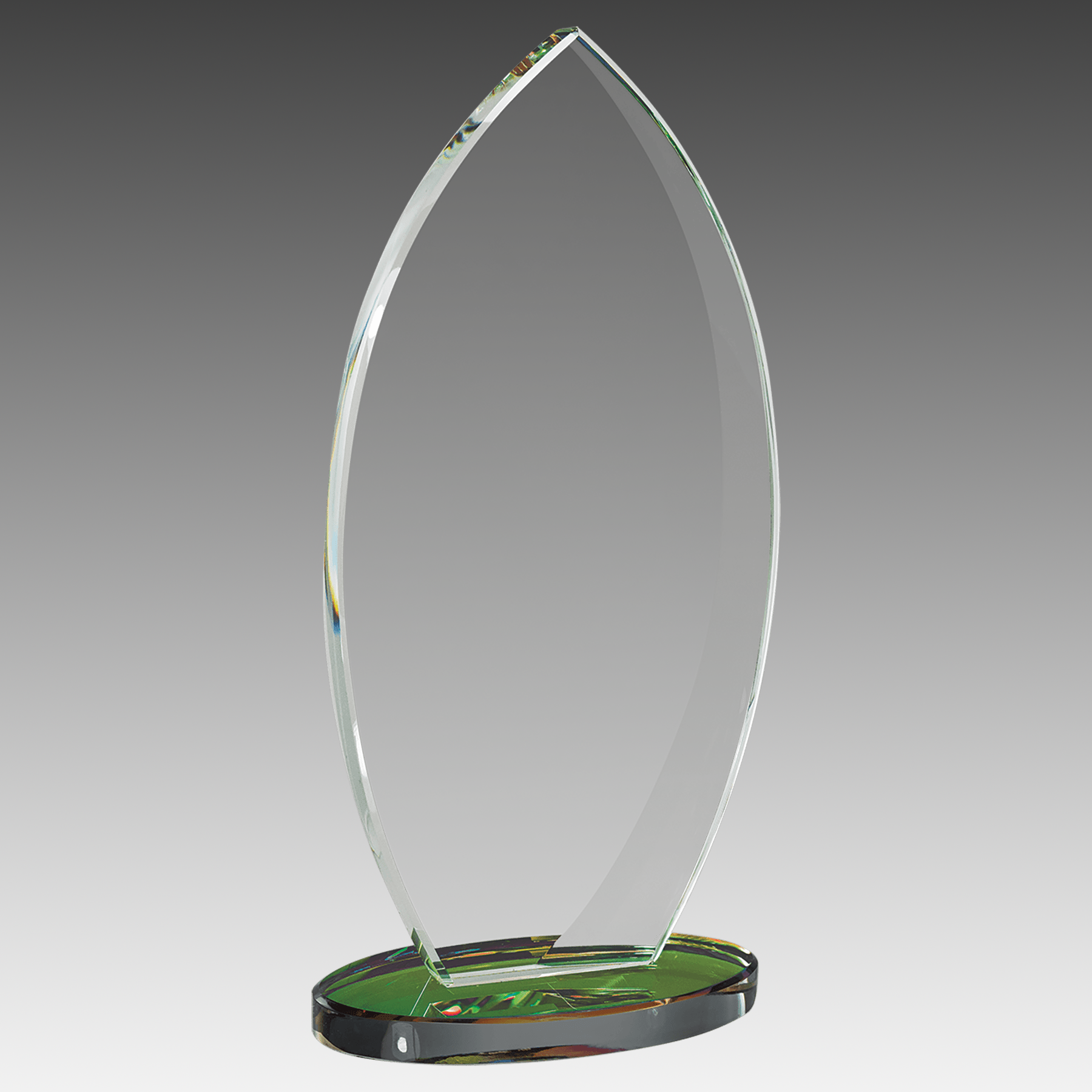 Flame Series Glass Award with Prism Effect Base - AGF15
