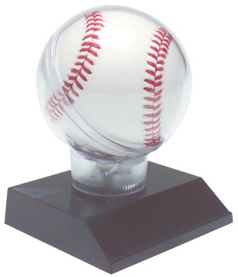 4.5" Pre-Assembled All Star Baseball Holder on Black Base