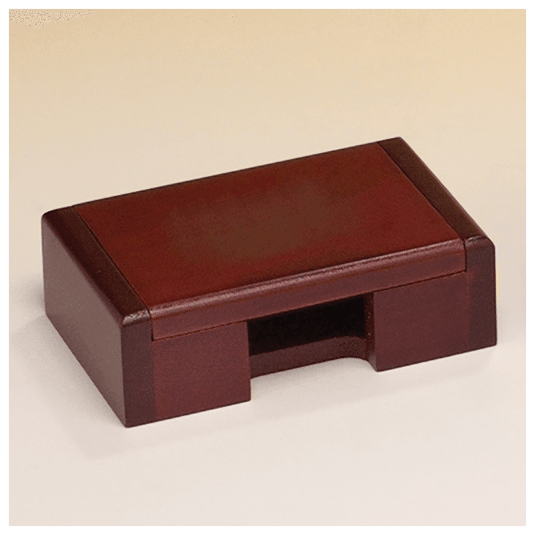 Rosewood Finish Business Card Box - HLDR15