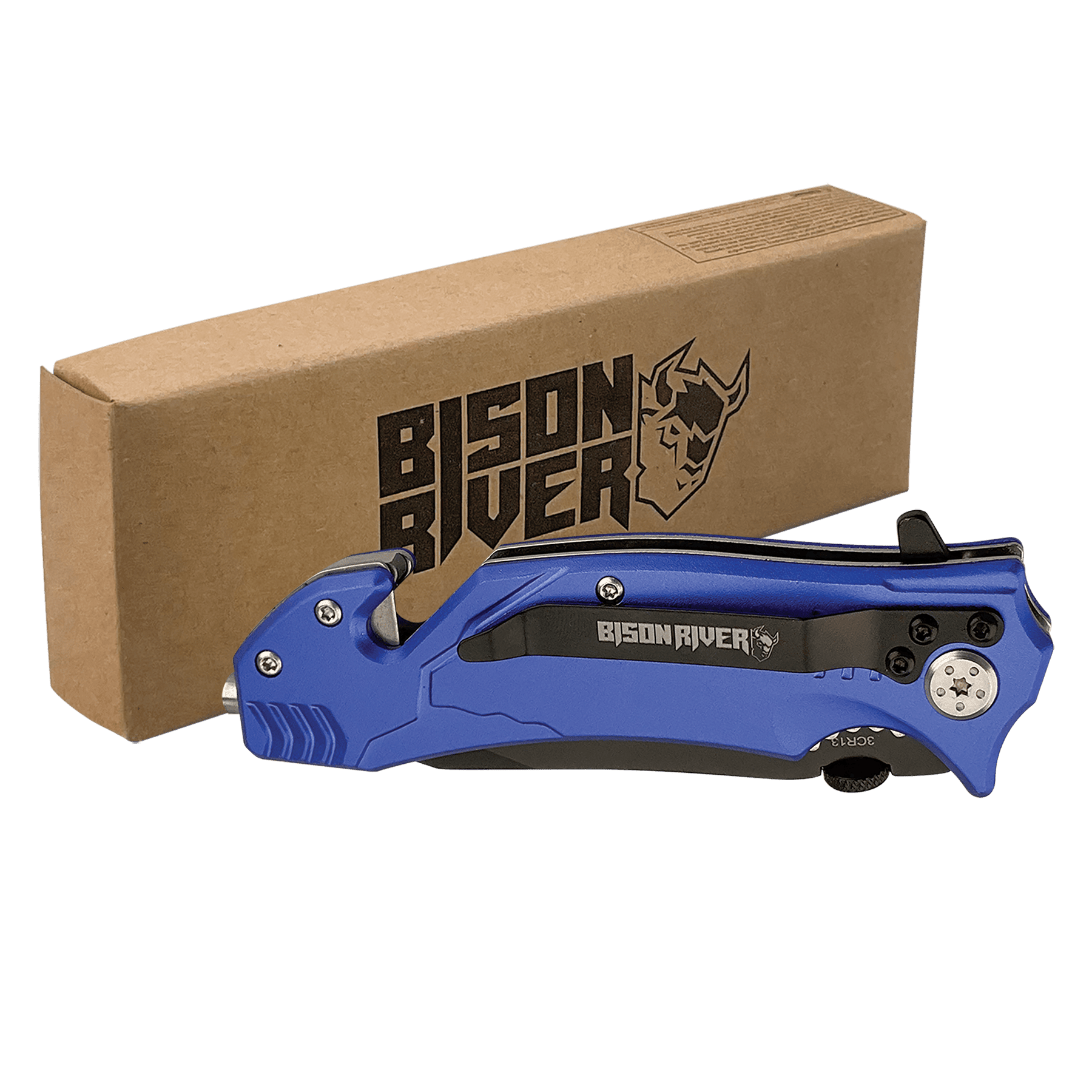 Bison River 4.5" Blue Rescue Knife