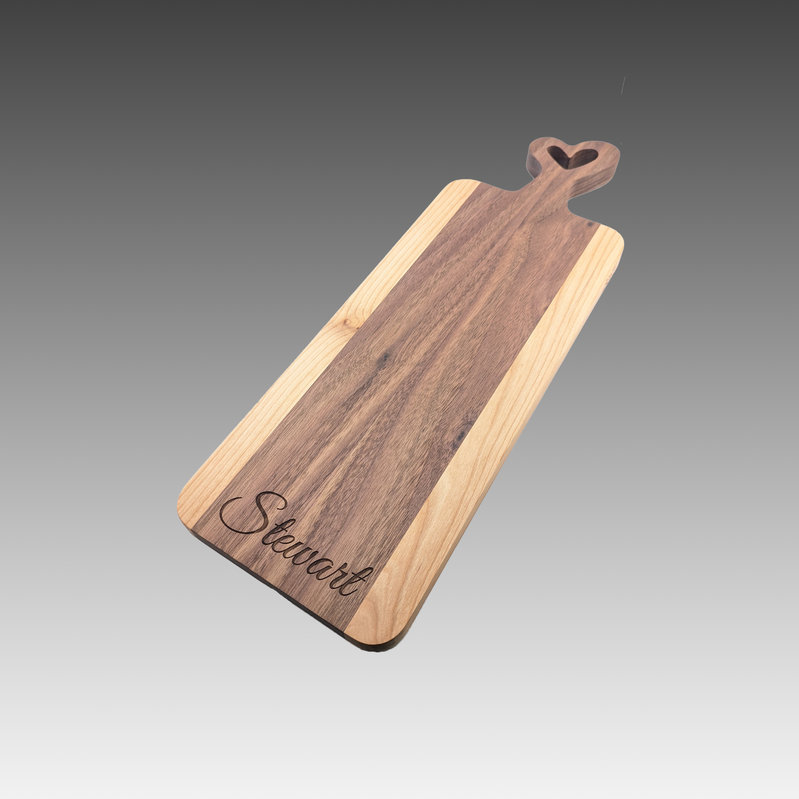 6" x 18" x .75" Paddle Shaped Charcuterie Boards