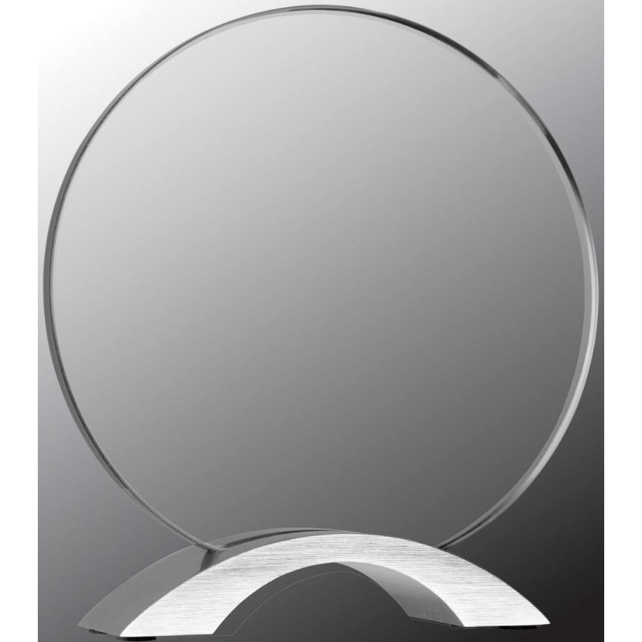 7.25" Round Cosmic Acrylic with Silver Base