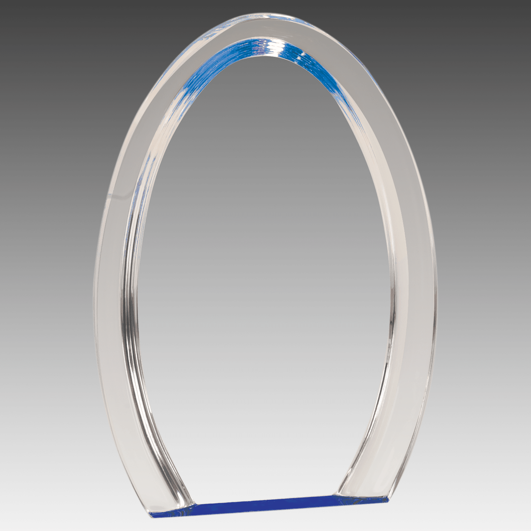 8" Blue Oval Halo Acrylic
