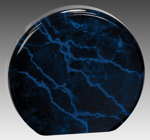 5.5" Blue Marble Acrylic Circle