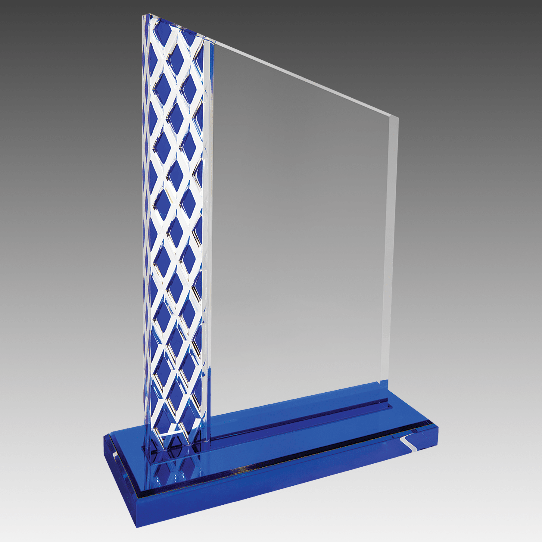 8" Blue Unite Diamond Ice Acrylic