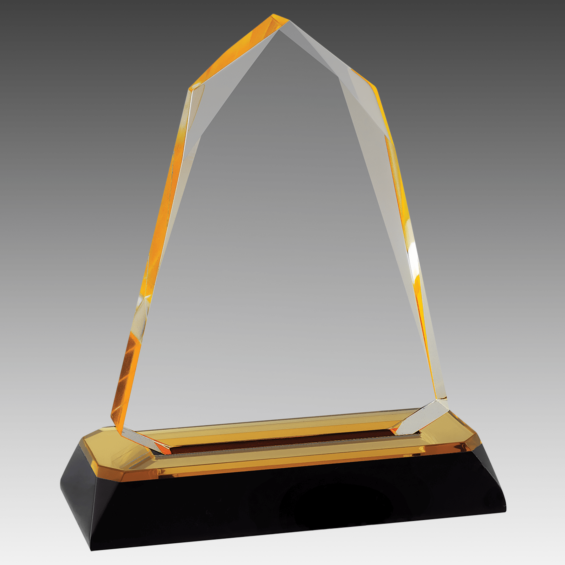 5.75" Gold Halo Diamond Corner Base Impress Acrylic