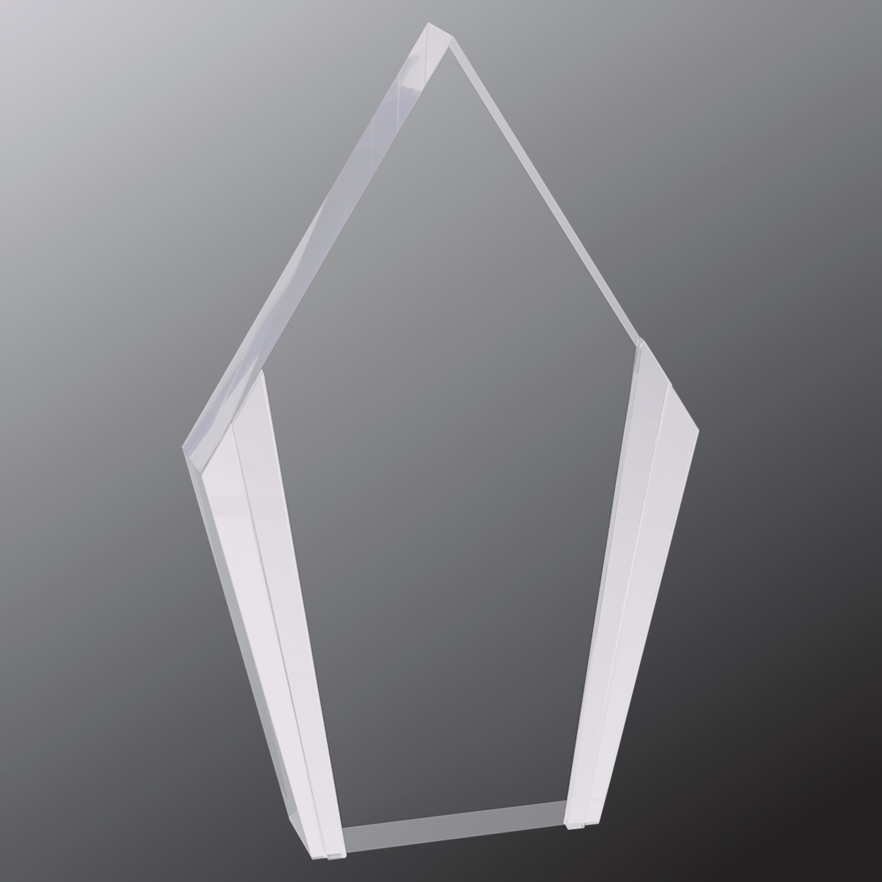 5.25" x 8.5" Diamond Acrylic with Silver Edges