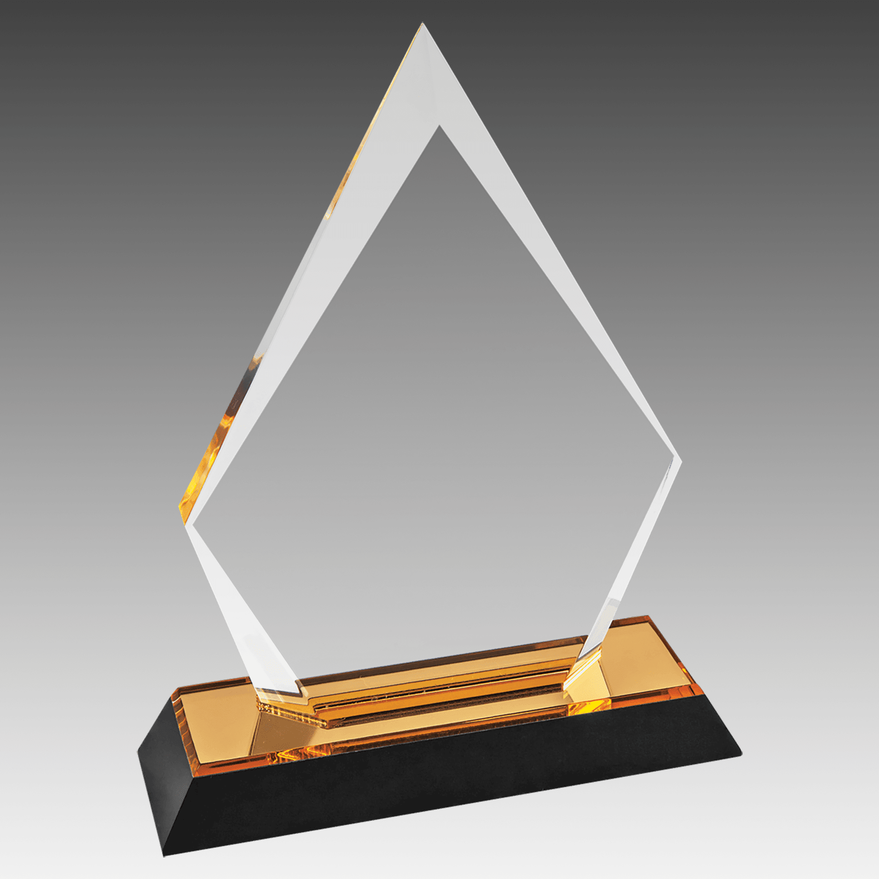 7" Gold Arrow Point Impress Acrylic