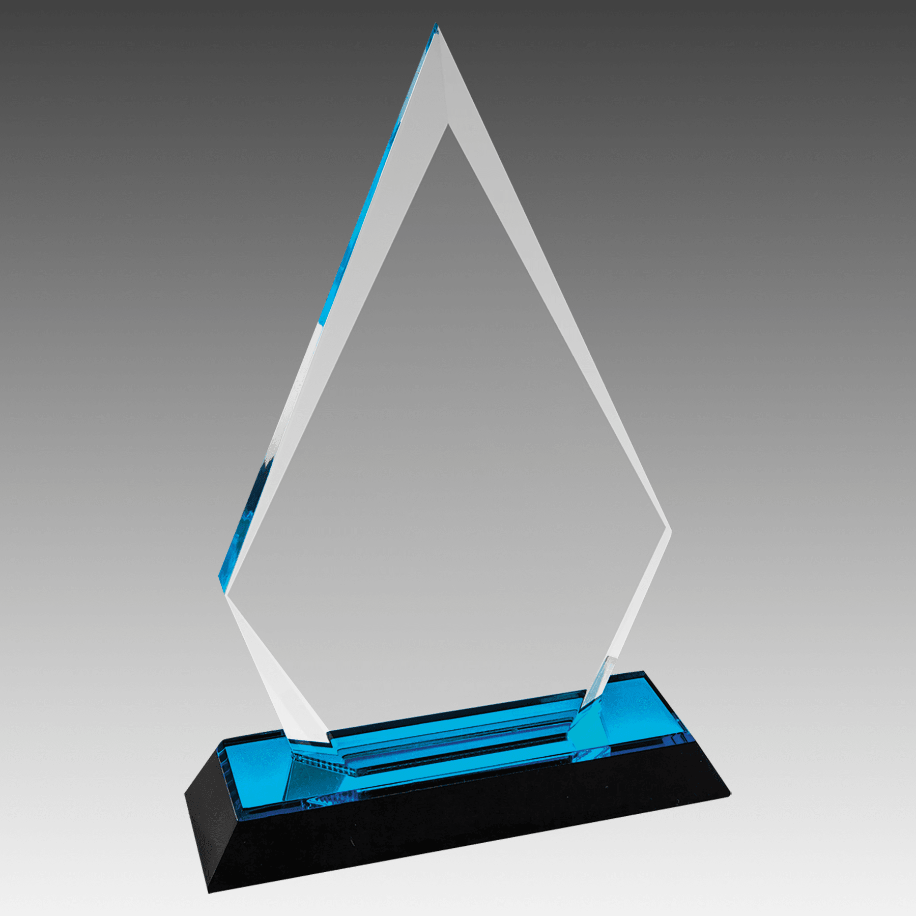 8" Blue Arrow Point Impress Acrylic