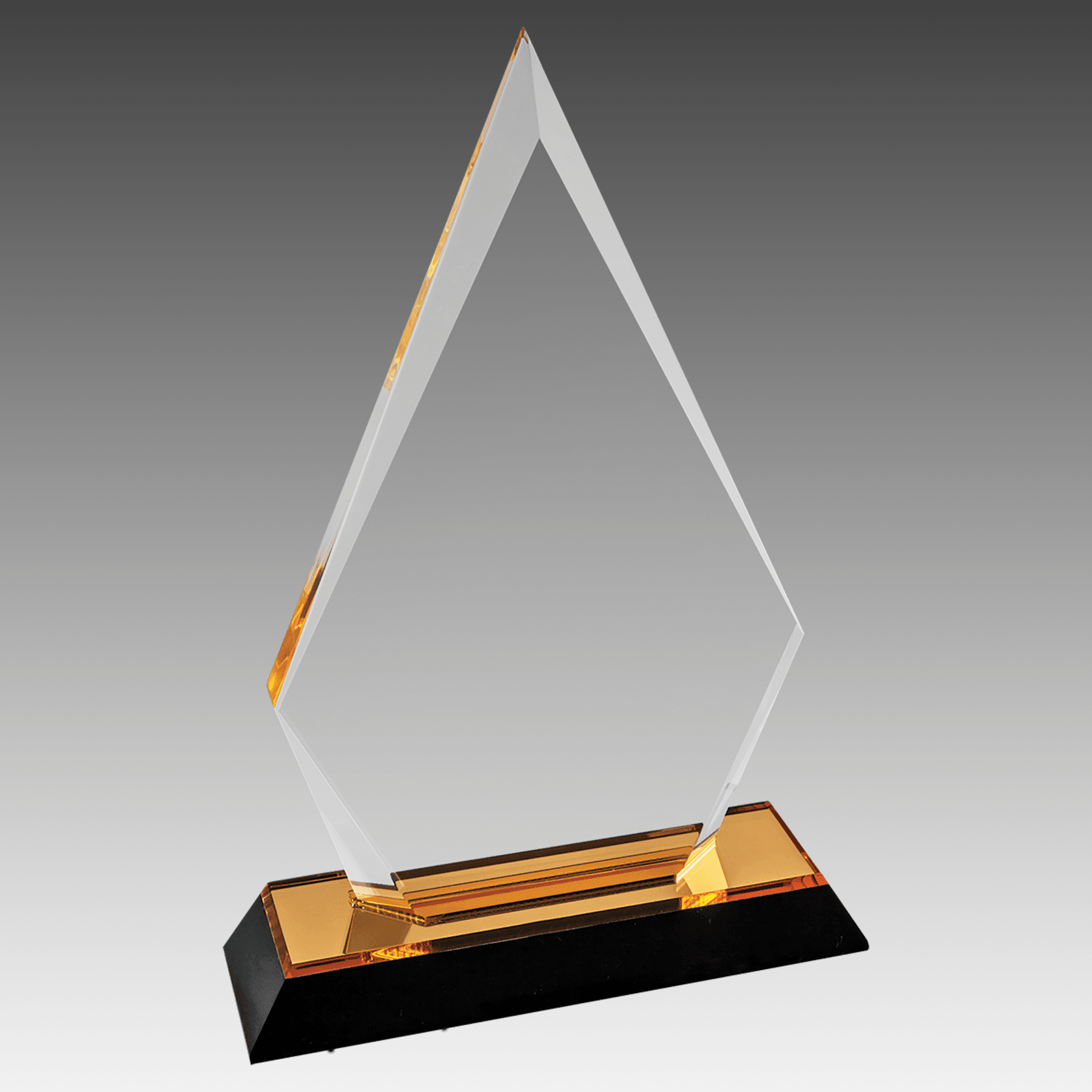 8" Gold Arrow Point Impress Acrylic