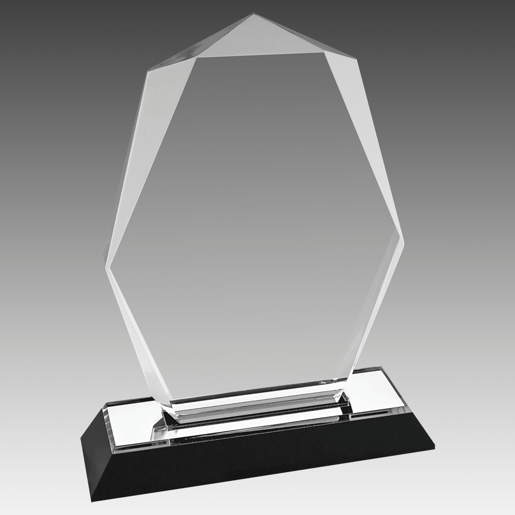 7" Silver Octagon Point Impress Acrylic