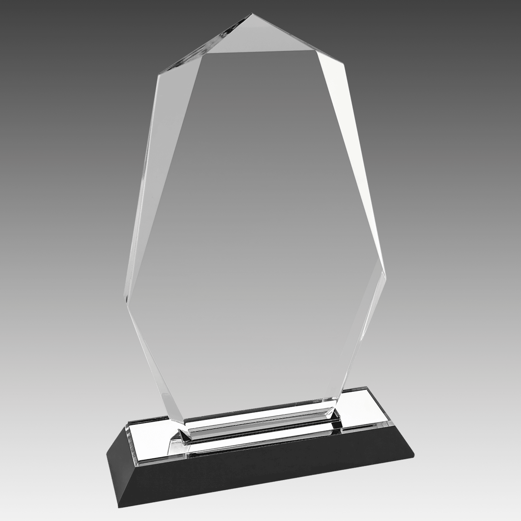 8" Silver Octagon Point Impress Acrylic