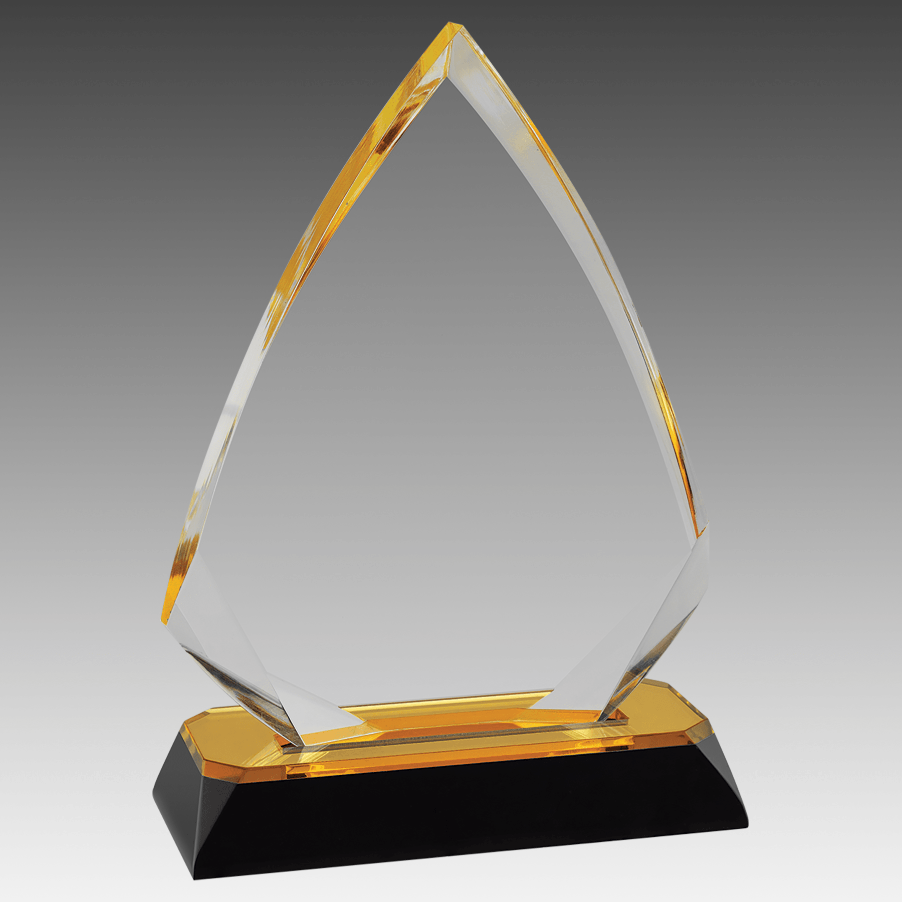 6.75" Gold Arrow Diamond Corner Base Impress Acrylic
