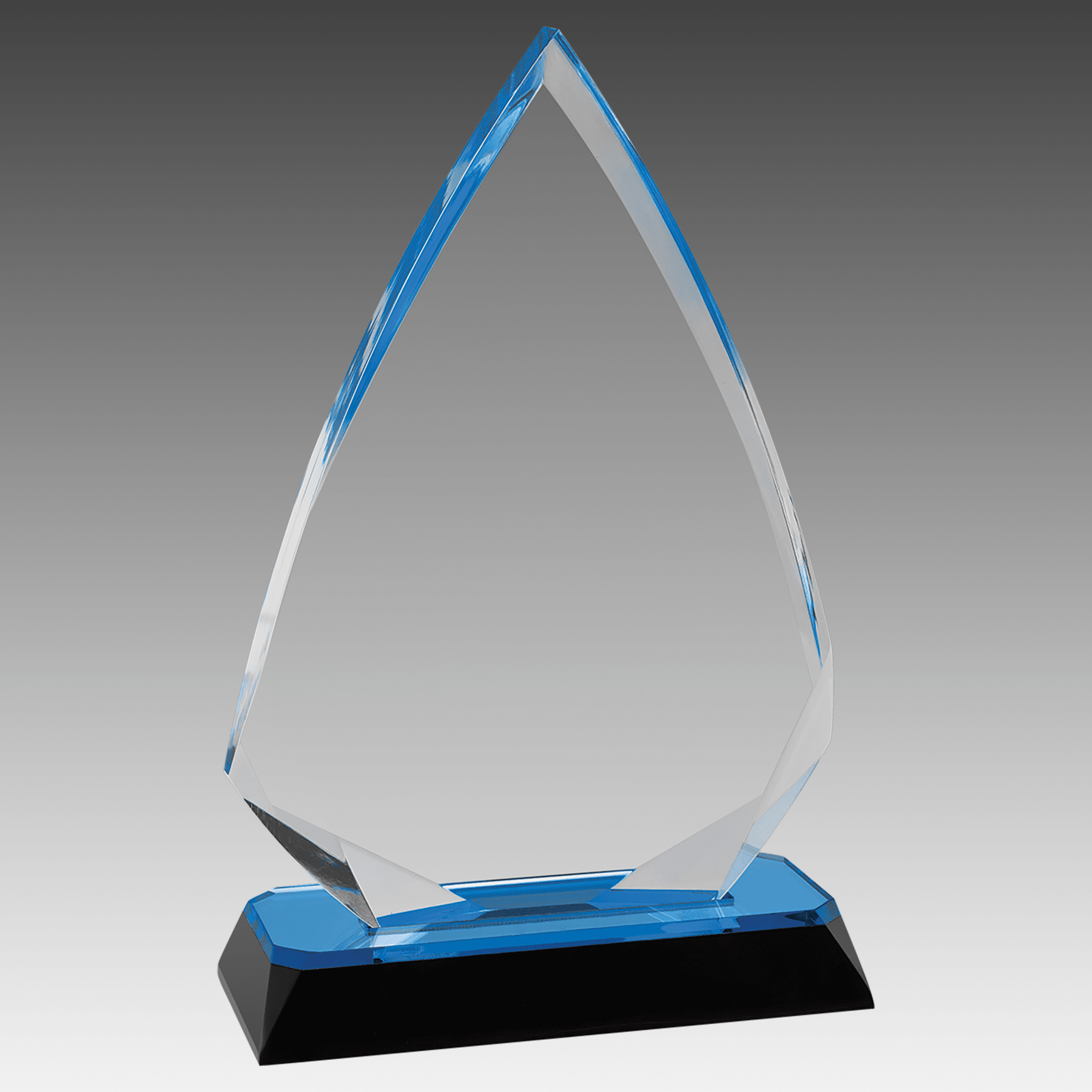 7.75" Blue Arrow Diamond Corner Base Impress Acrylic