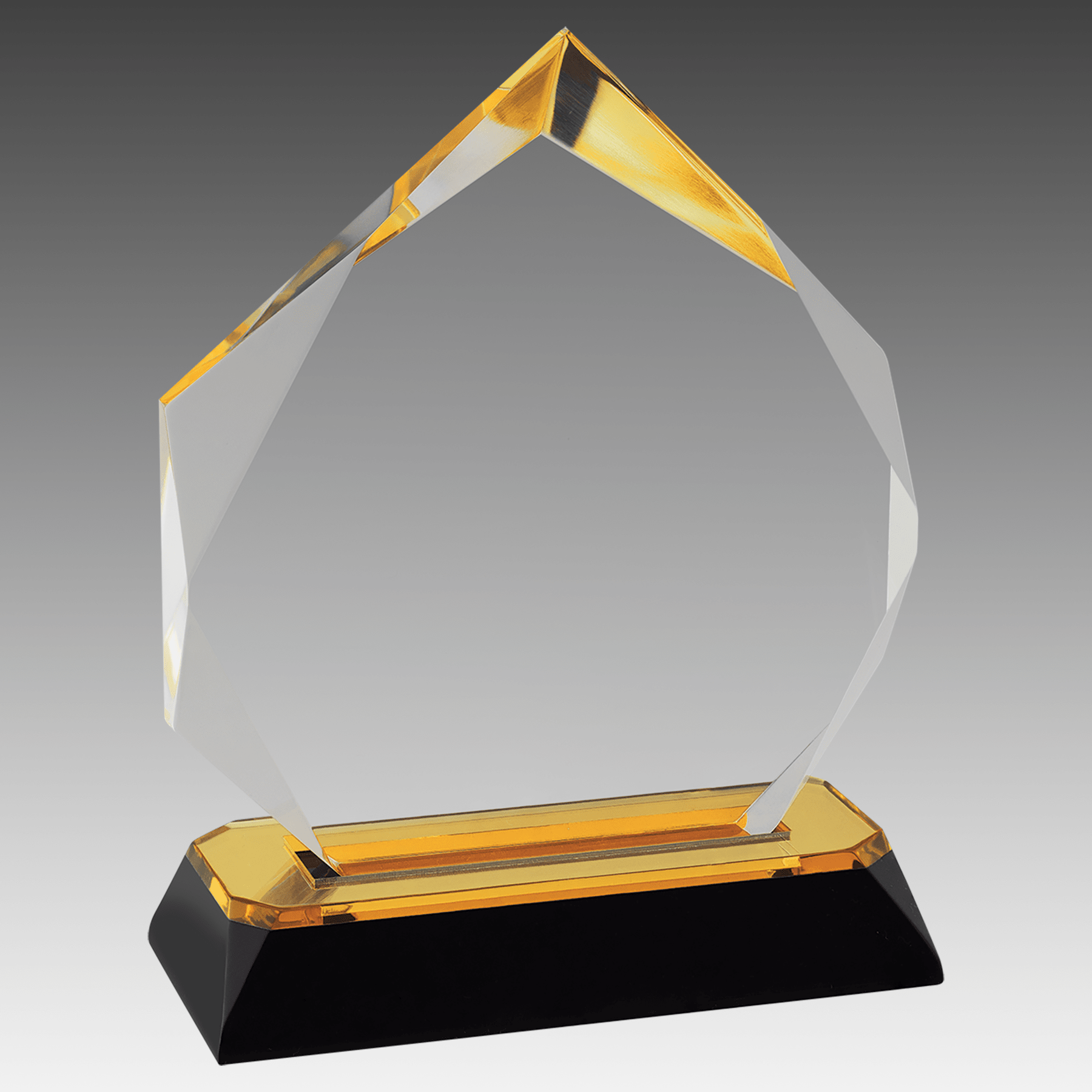 5.75" Gold Diamond-Diamond Corner Base Impress Acrylic