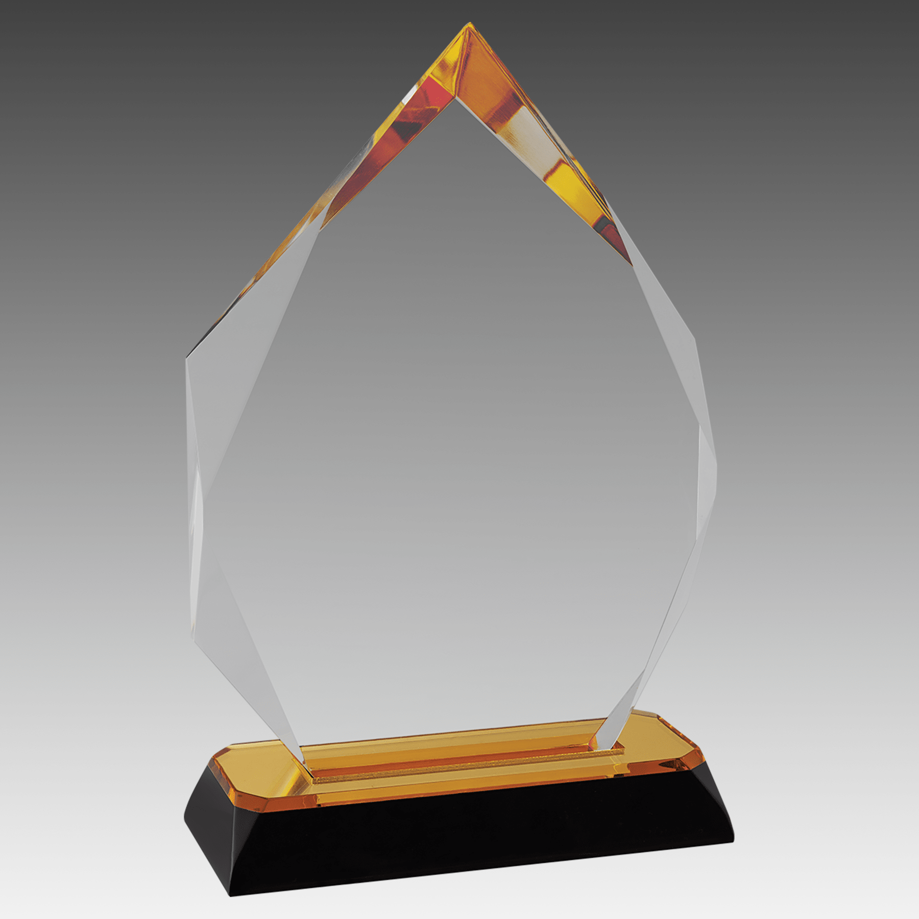 7.75" Gold Diamond-Diamond Corner Base Impress Acrylic