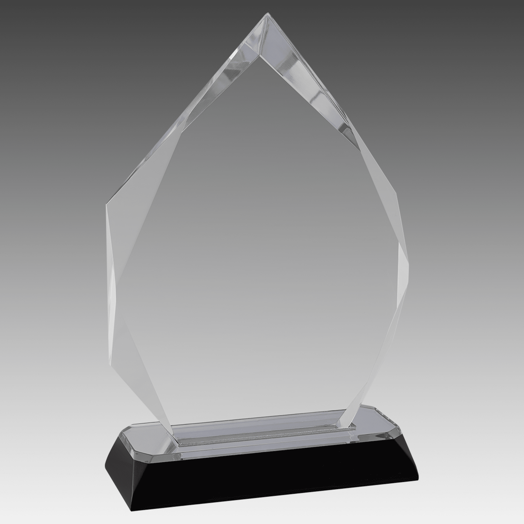 7.75" Silver Diamond-Diamond Corner Base Impress Acrylic
