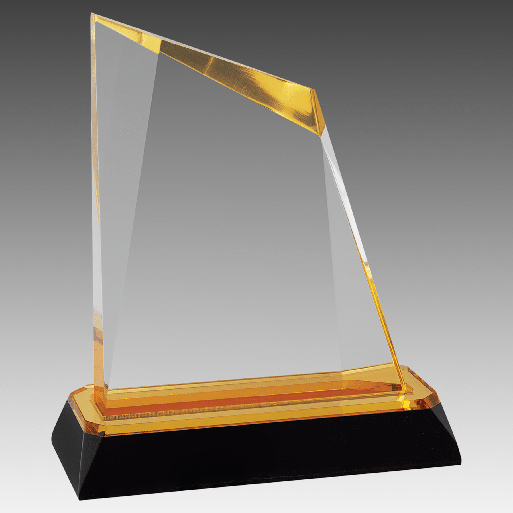 5.75" Gold Peak Diamond Corner Base Impress Acrylic