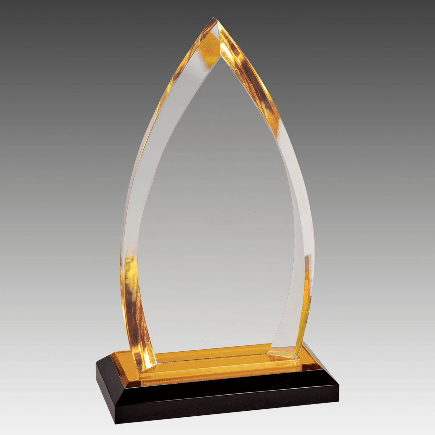 8.75" Gold Oval Impress Acrylic