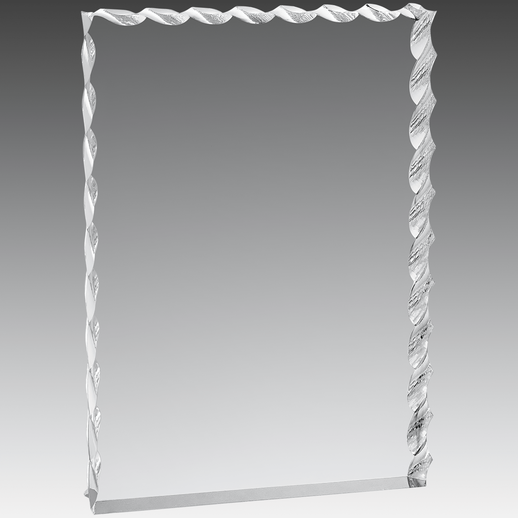 6" x 8" Silver Wave Edge Acrylic