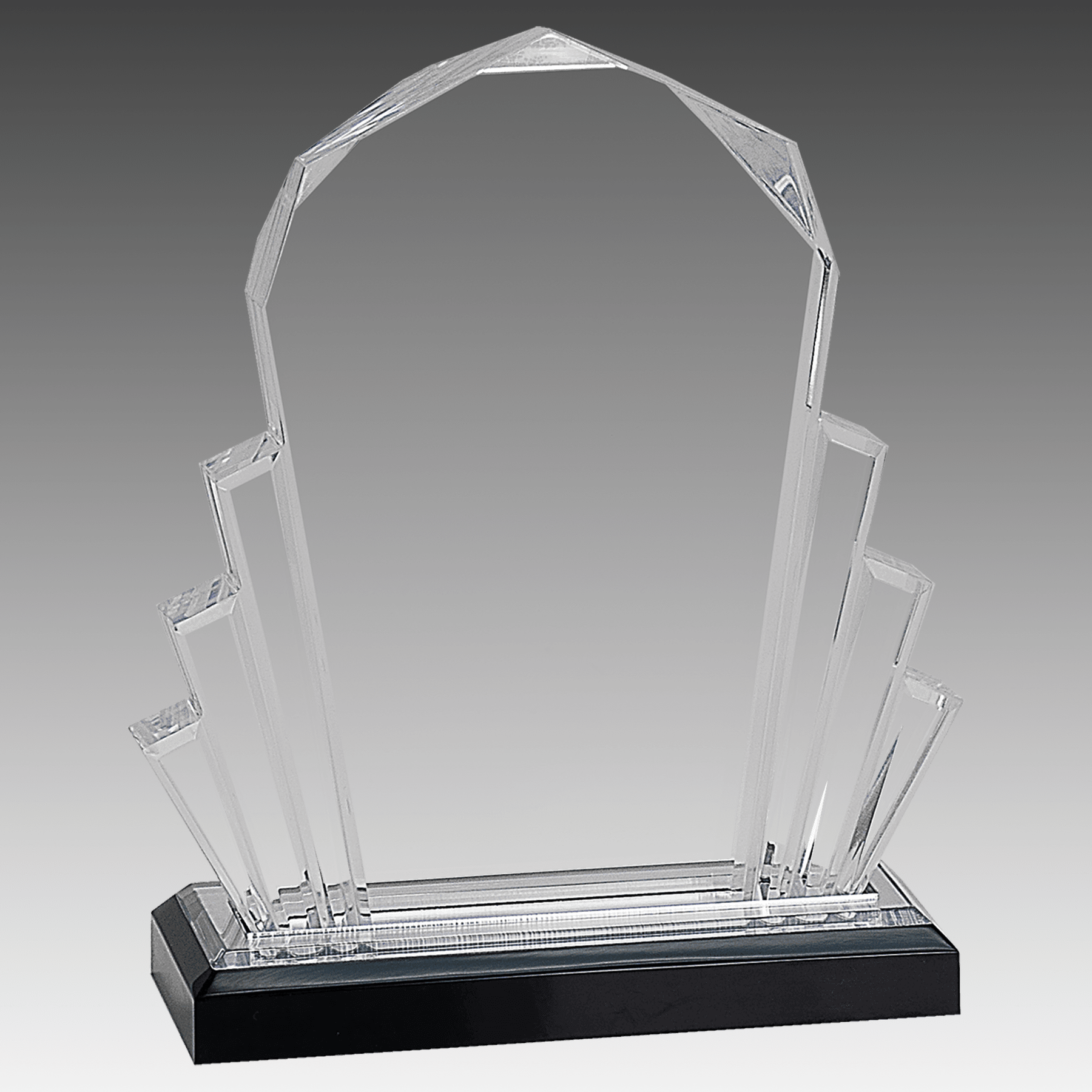 6" x 8" Silver Faceted Impress Acrylic