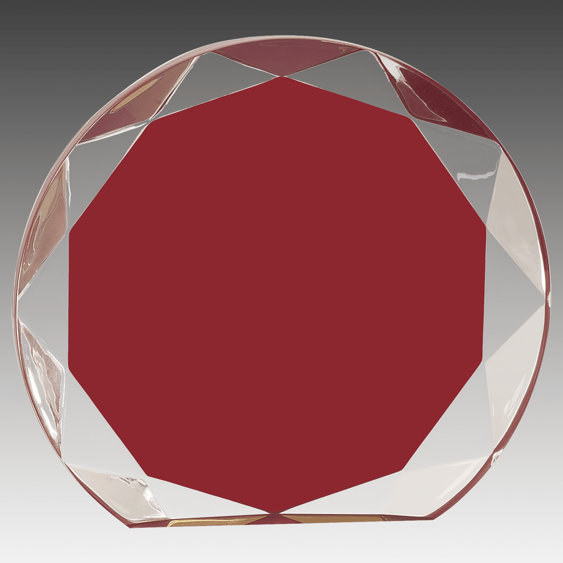 5.5" Burgundy Sunburst Acrylic