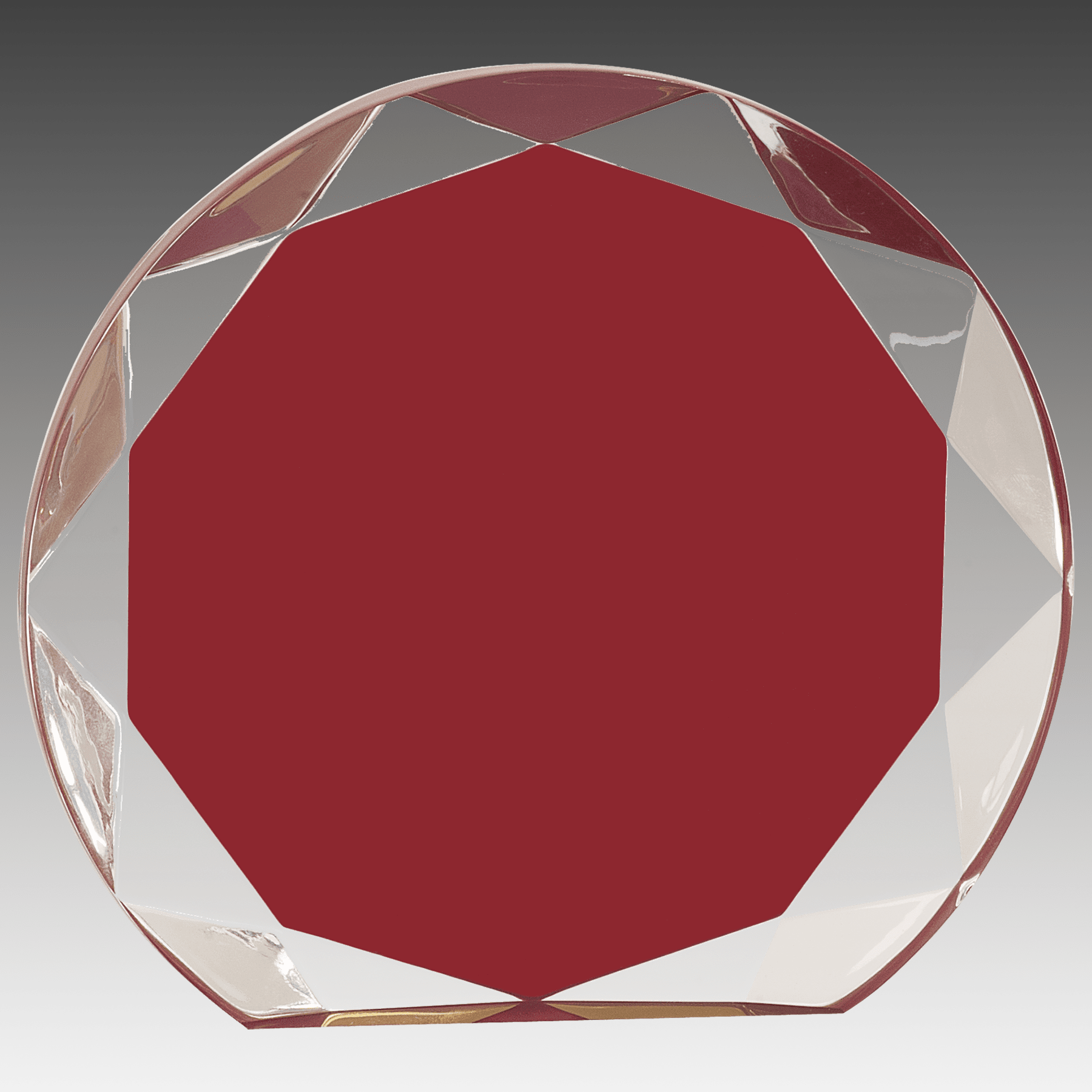 7.25" Burgundy Sunburst Acrylic