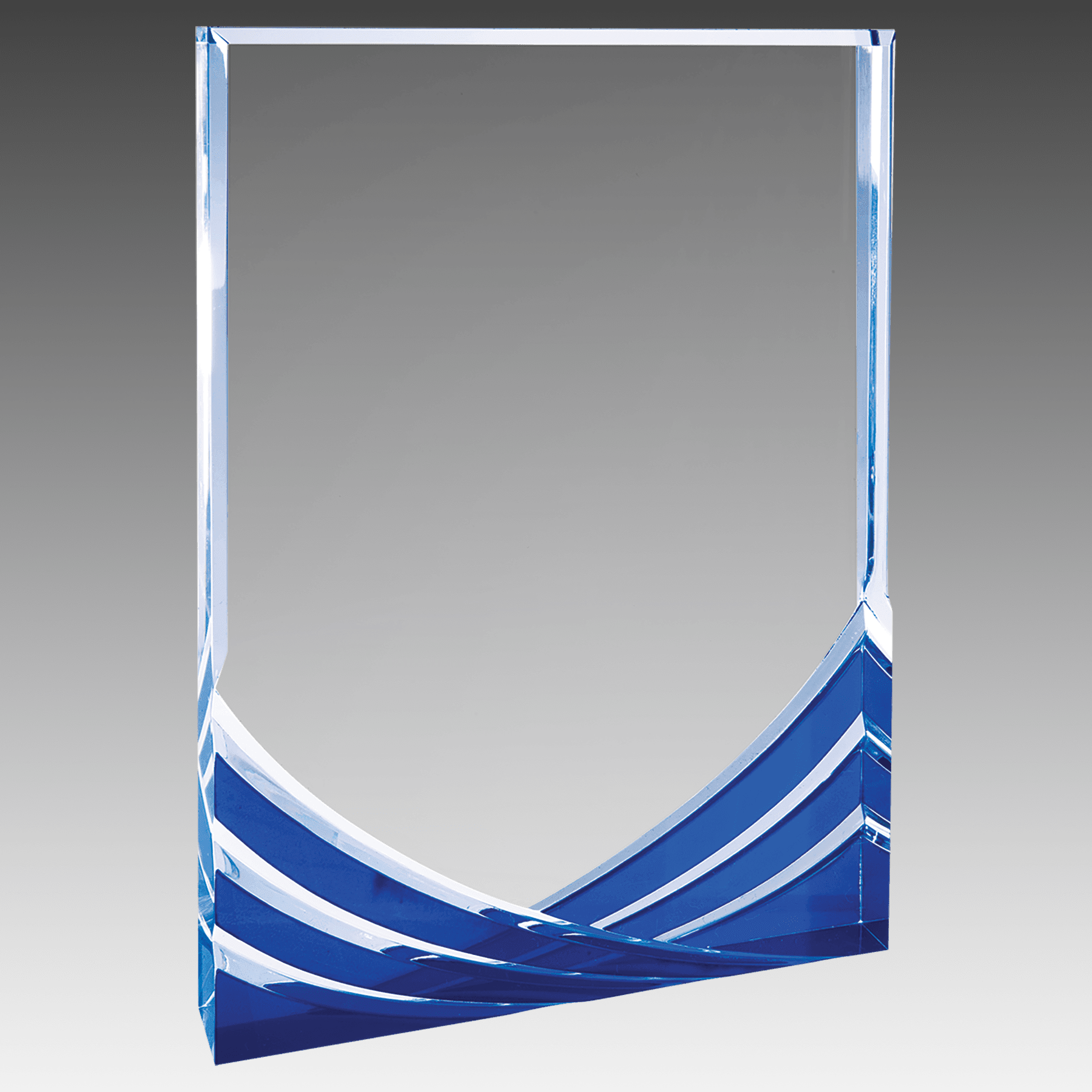6" x 8" Blue Rectangle Soaring Acrylic