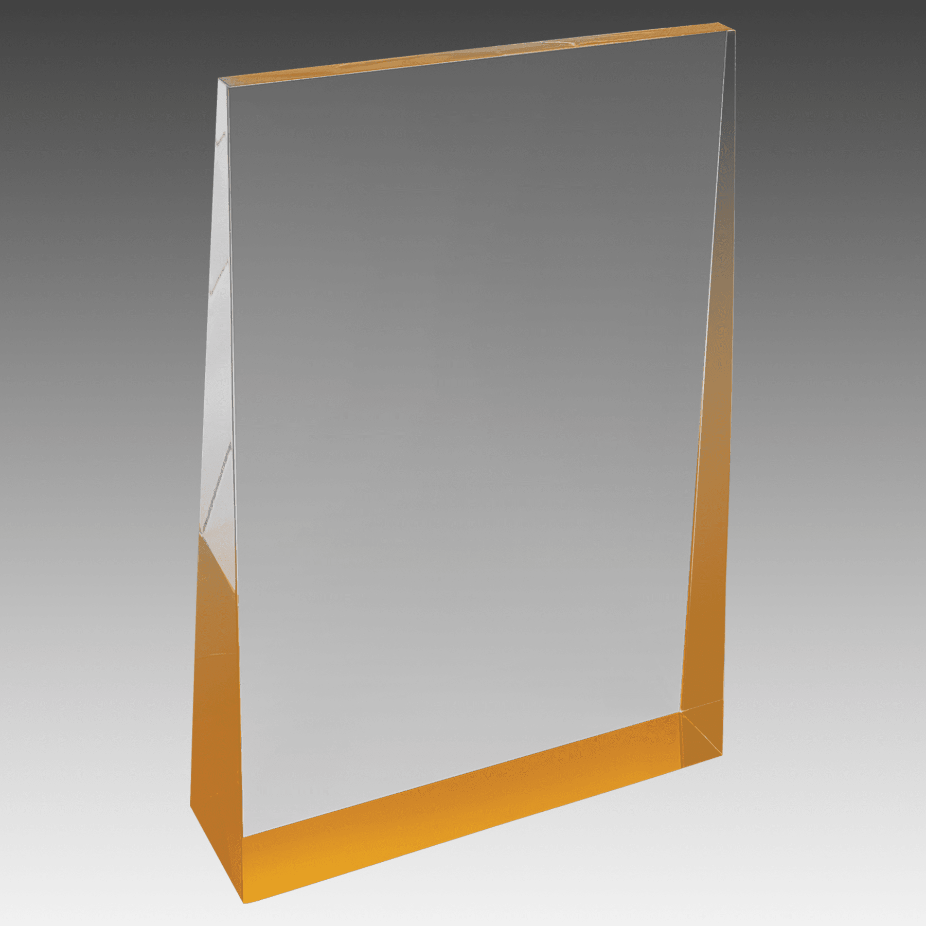 4" x 6" Gold Acrylic Wedge