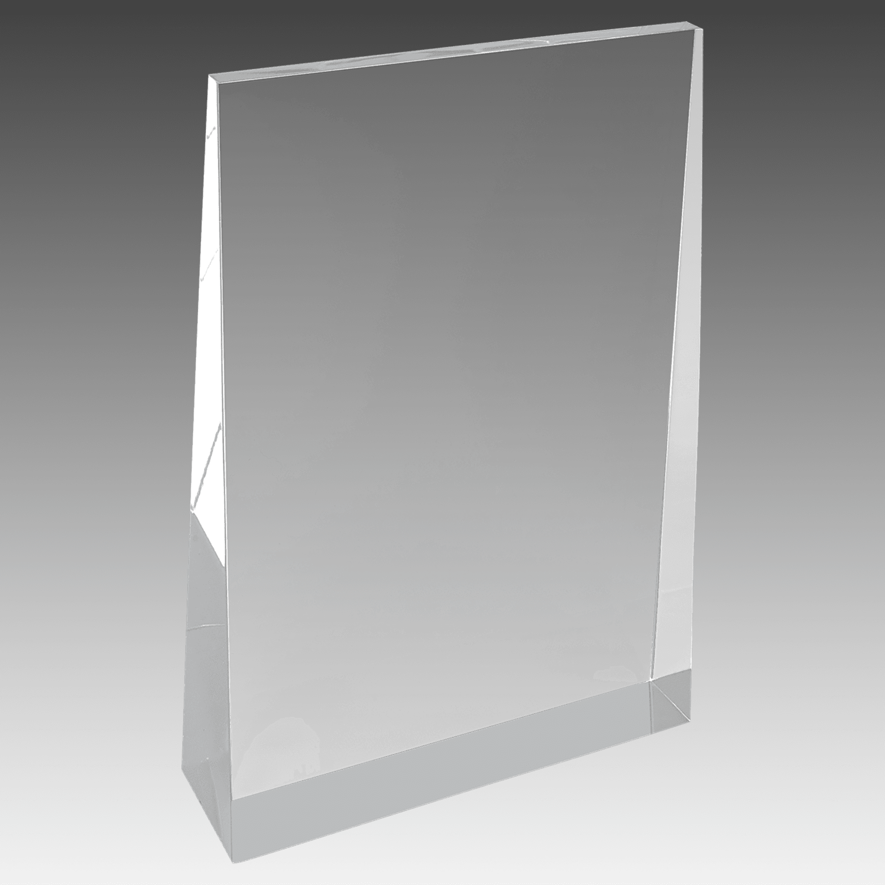 4" x 6" Silver Acrylic Wedge