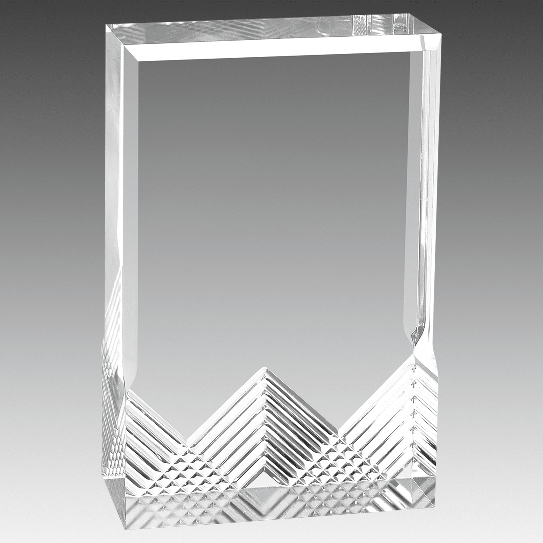 3.5" x 5" Silver Apex Mirage Acrylic