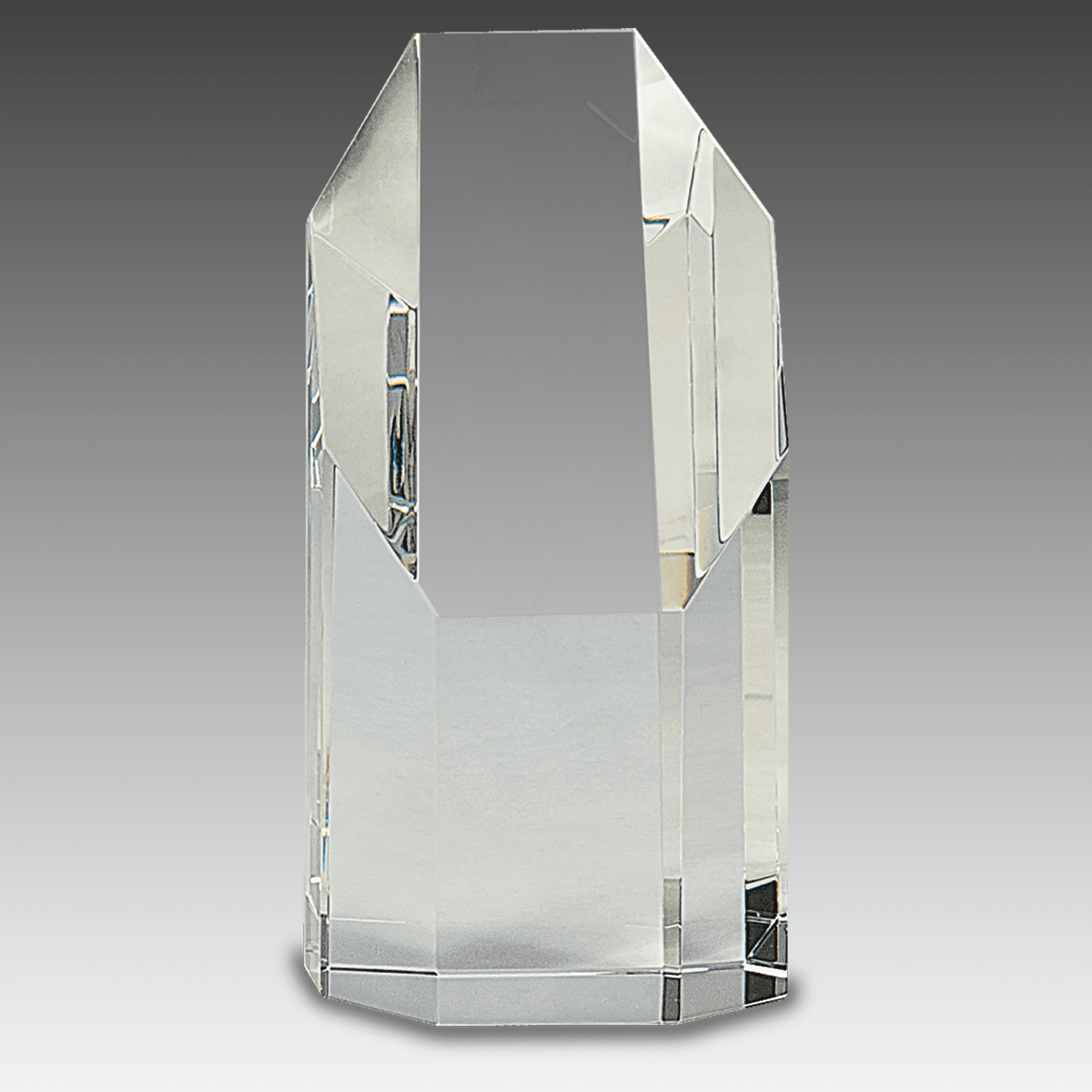 6.25" Clear Crystal Octagon Tower