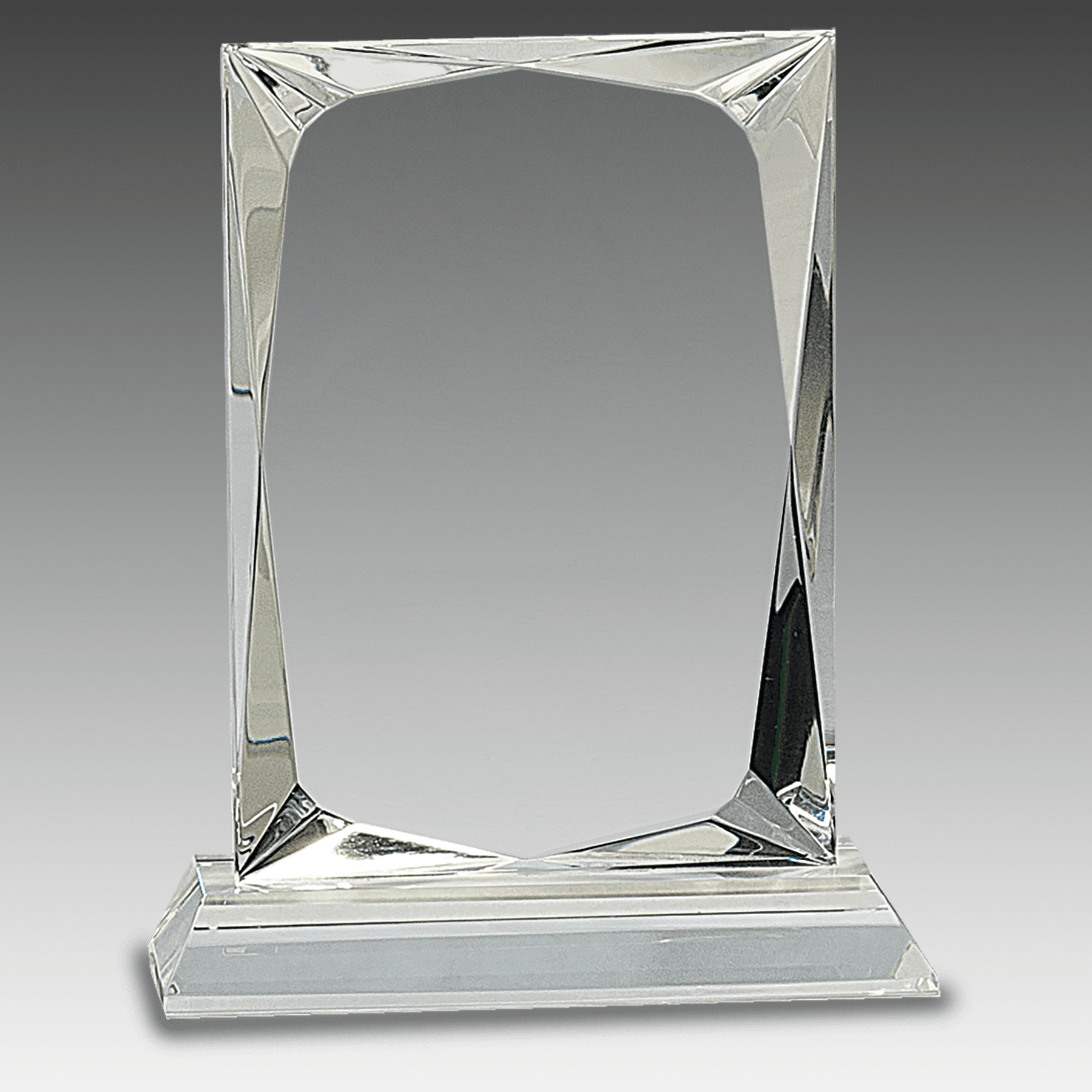 6.25" Crystal Rectangle on Clear Base