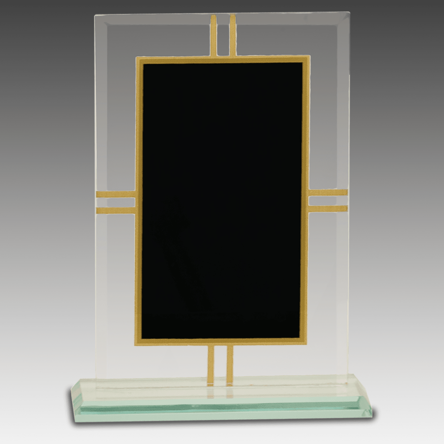 7.5" Contemporary Glass 4-Point Award