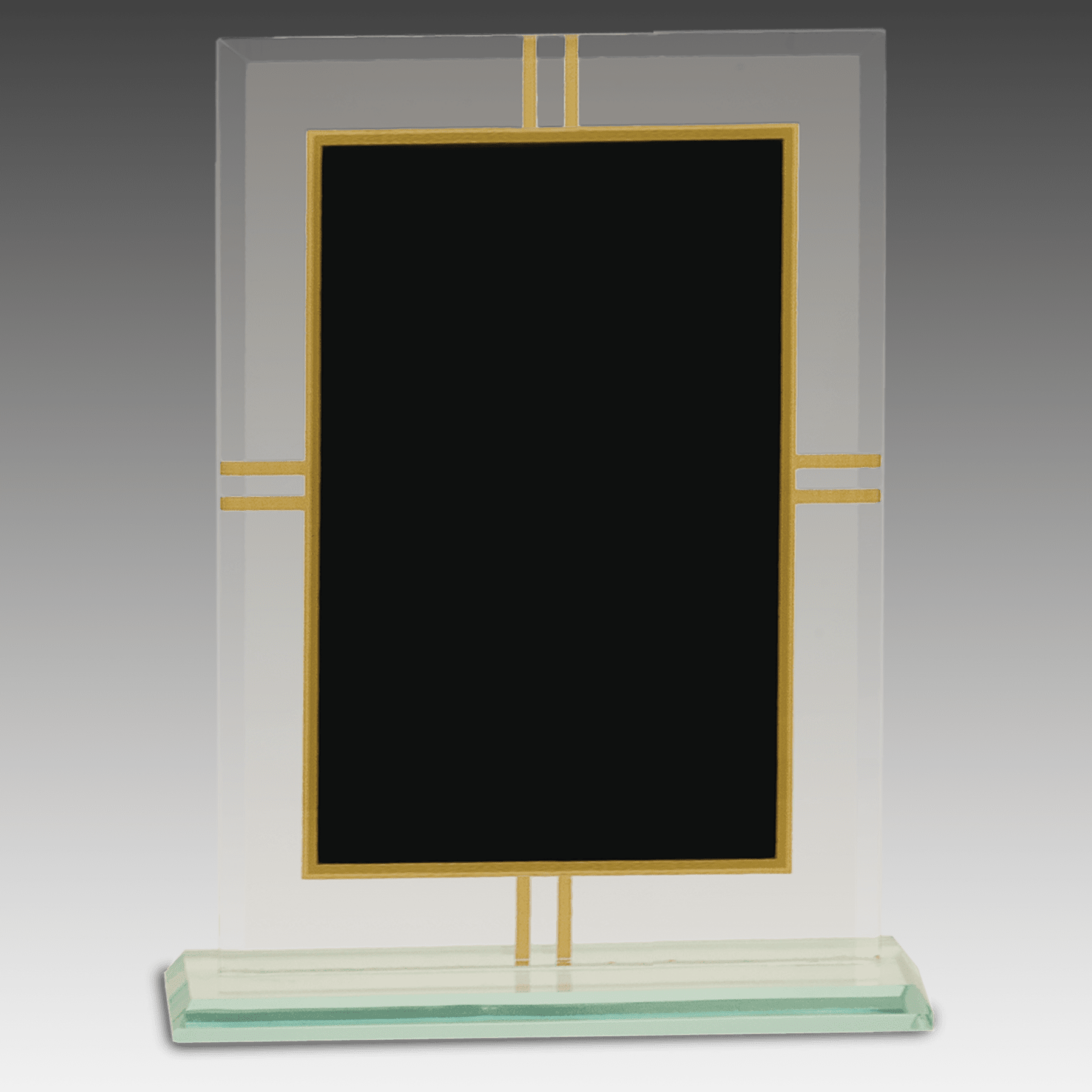8.5" Contemporary Glass 4-Point Award