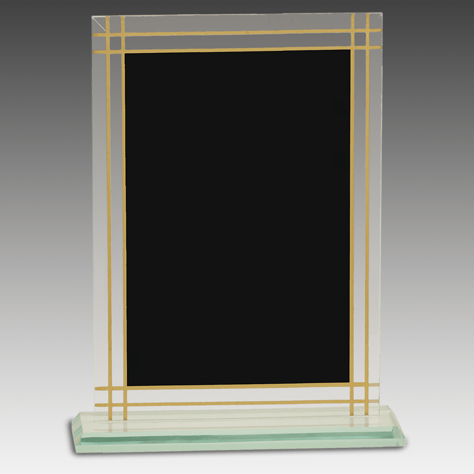 8.5" Contemporary Glass Full Border Award