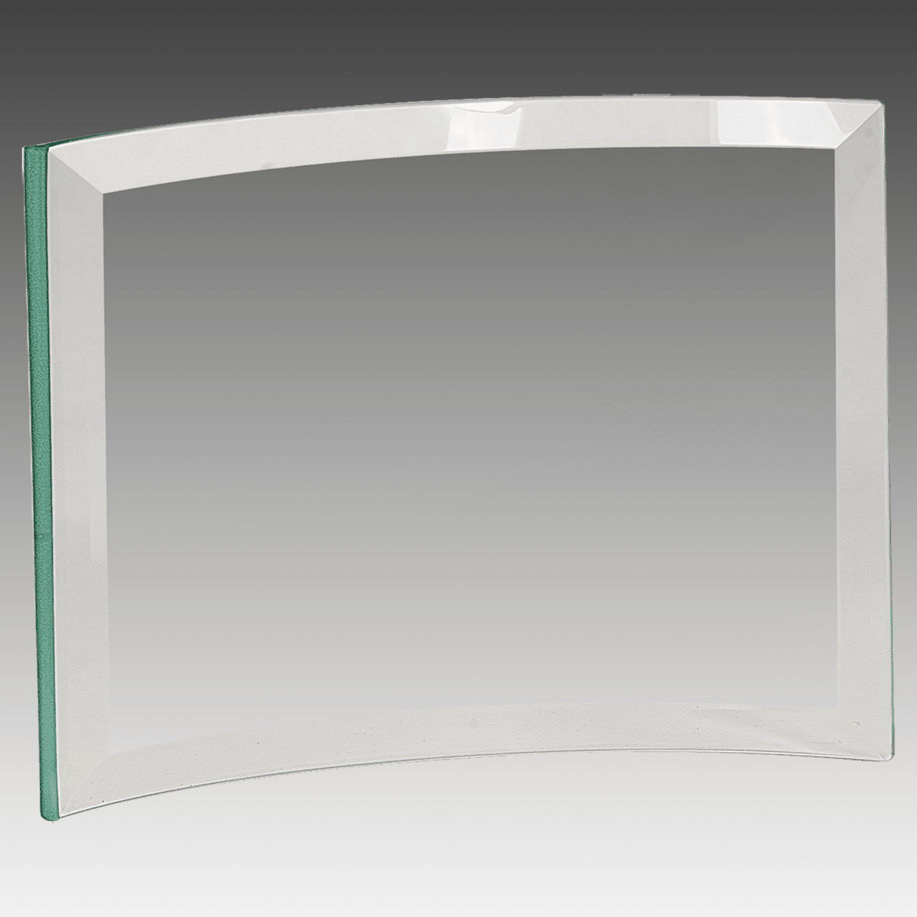 7" x 5" x.4" Jade Glass Crescent