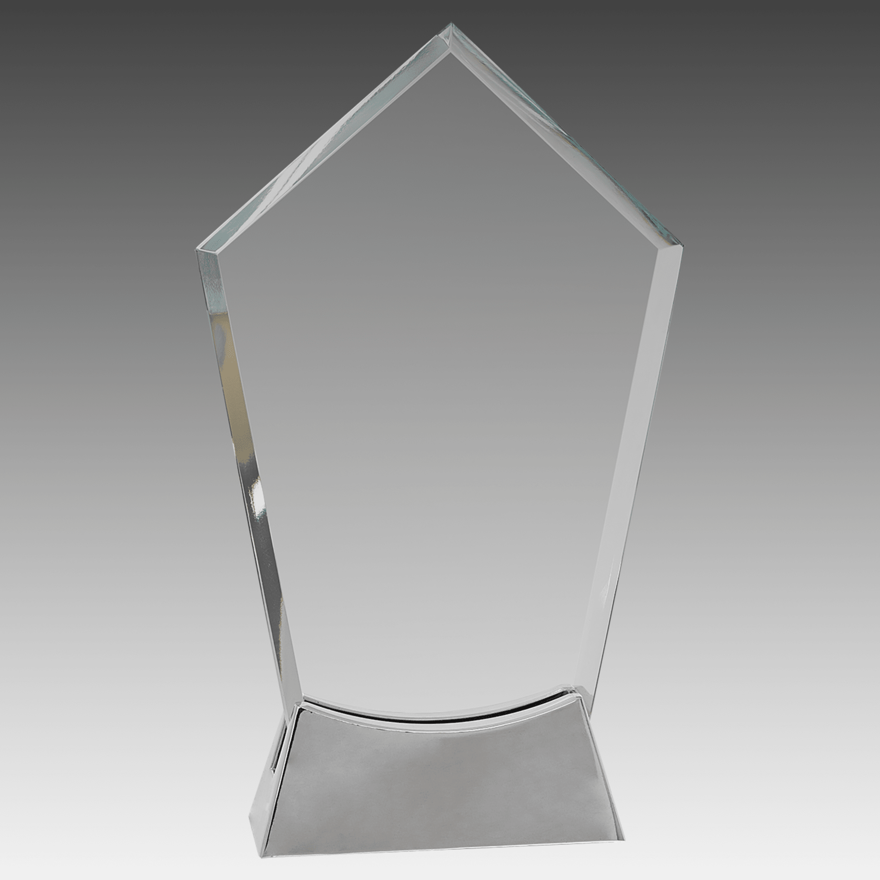 8.5" Peak Platinum Glass with Full Metal Base