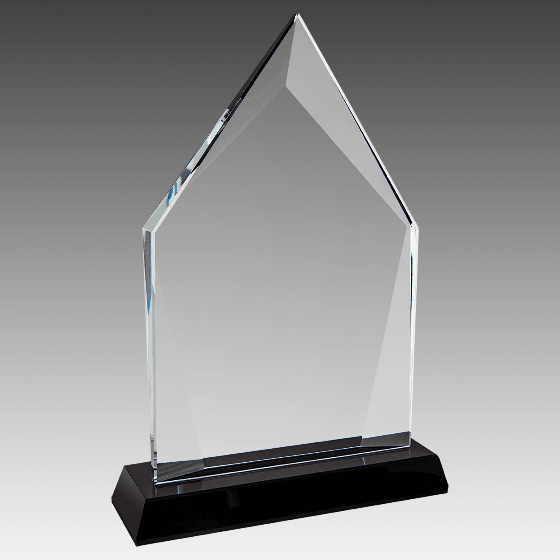 8.5" Diamond Halo Glass with Black Base
