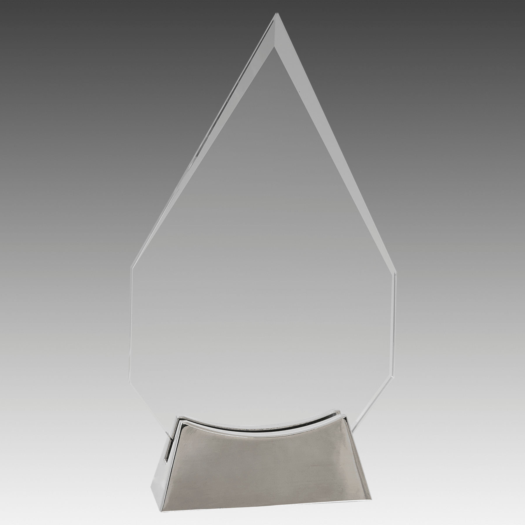 8.5" Diamond Platinum Glass with Full Metal Base