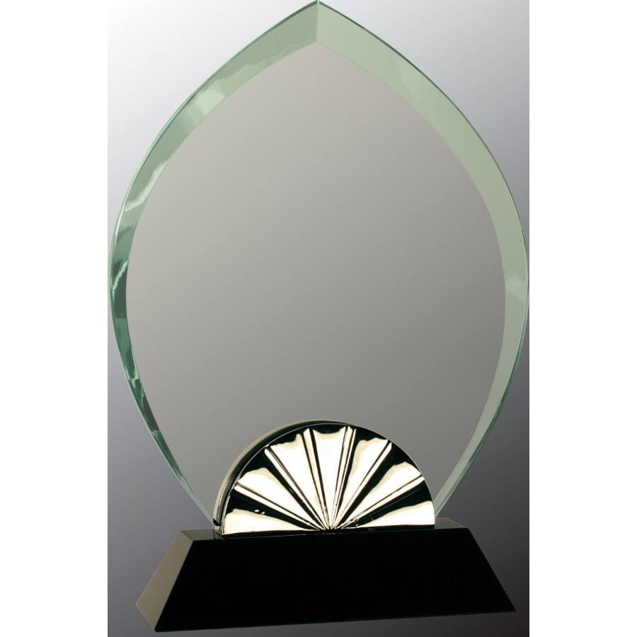 9" Oval Horizon Glass with Black Base