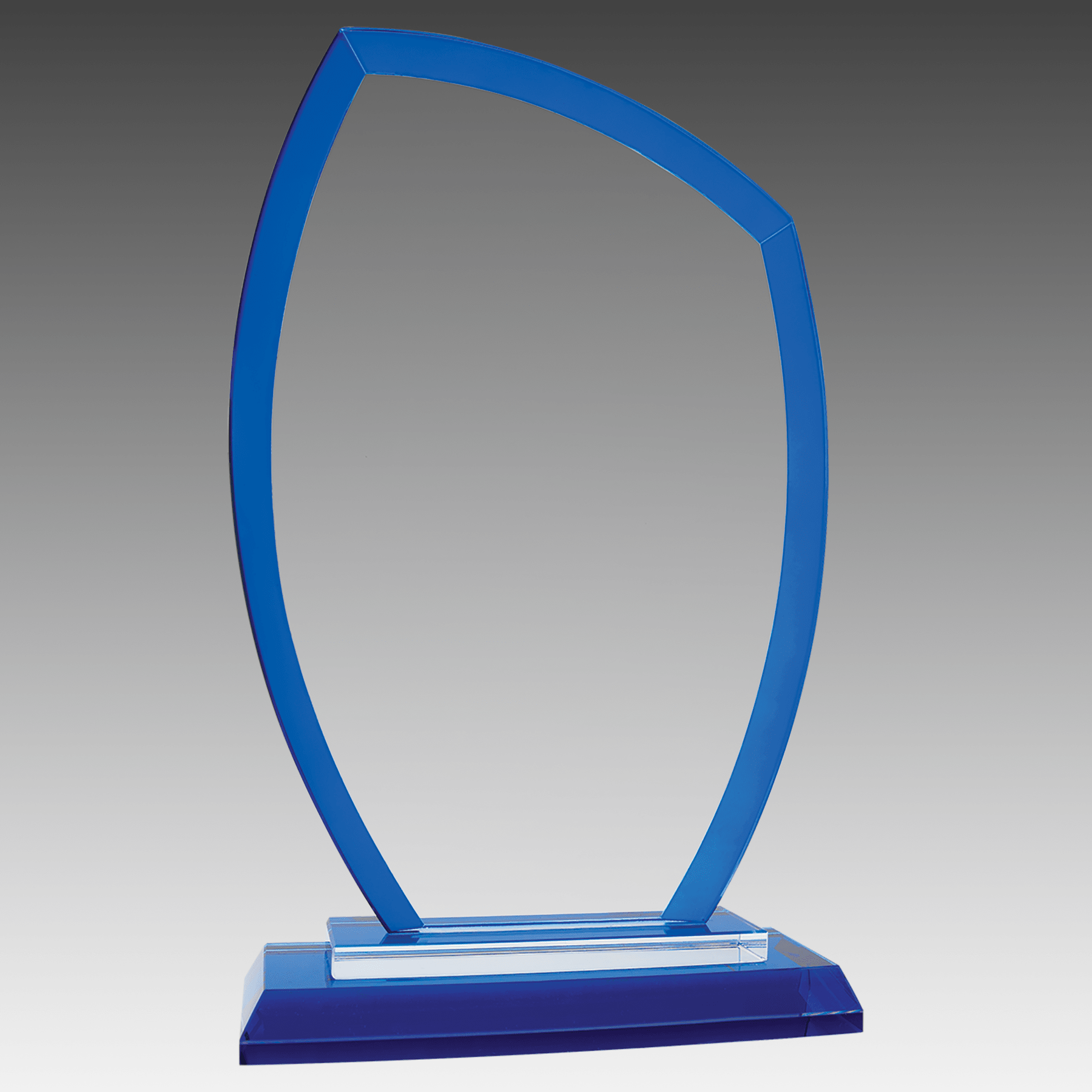 9" Peak Blue Regal Glass