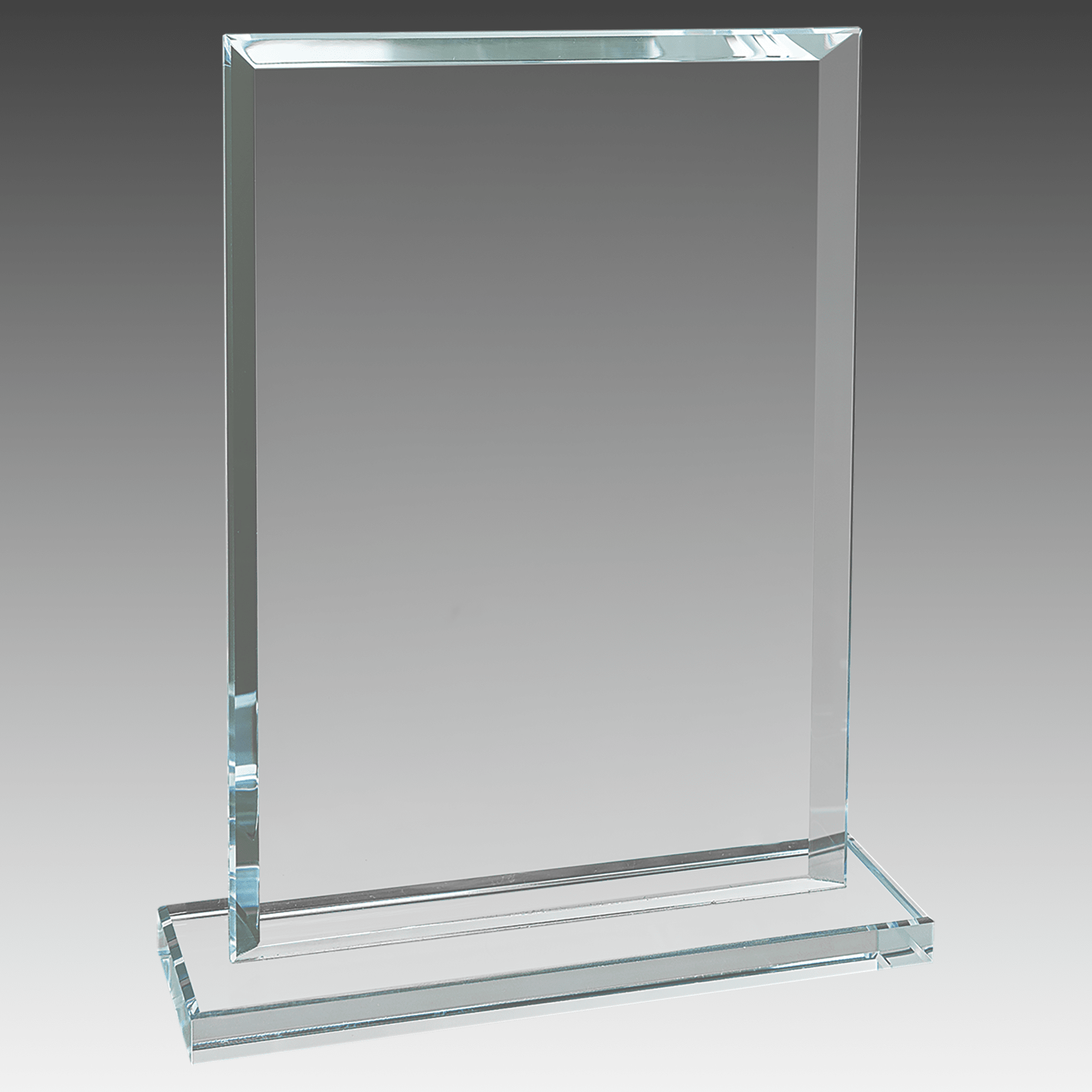 7" Rectangle Clear Glass Award