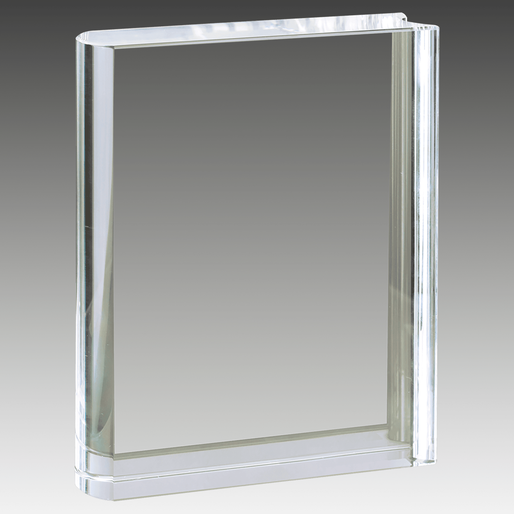 3.75" x 5" Clear Crystal Book