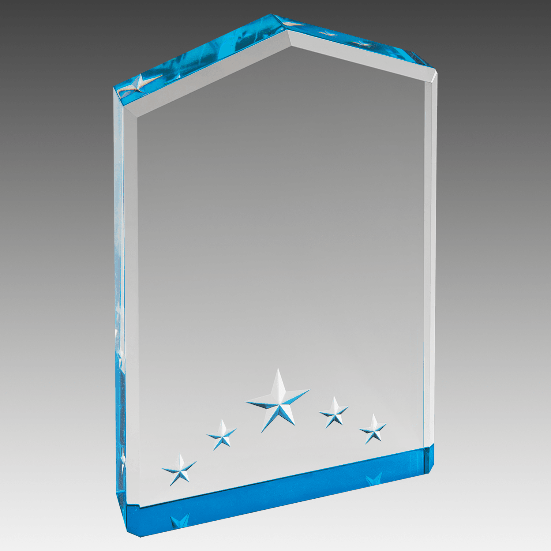 6" Blue Star Point Acrylic