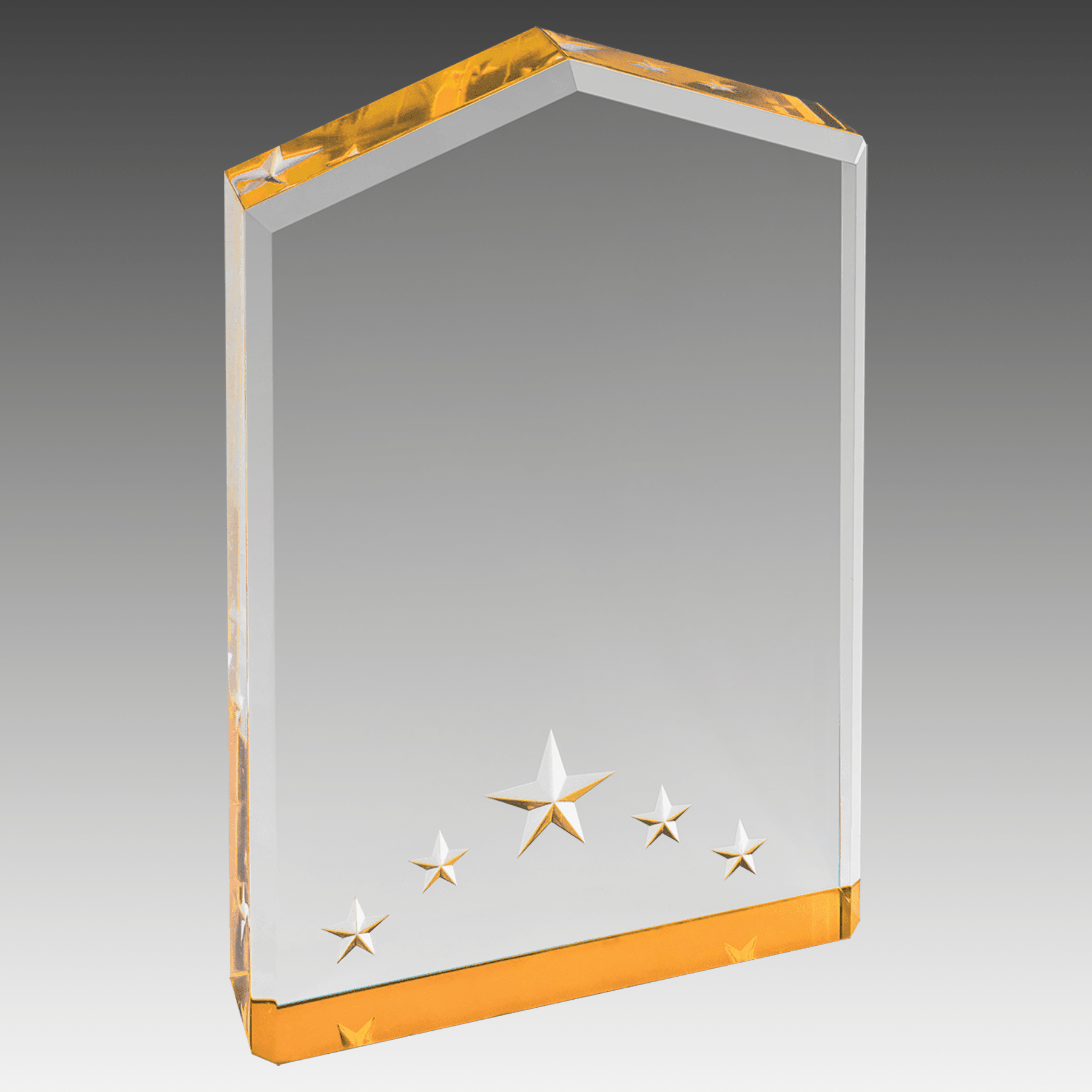 6" Gold Star Point Acrylic