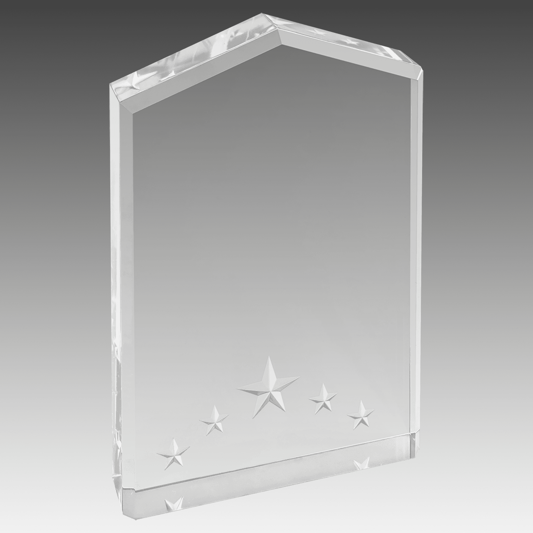 6" Silver Star Point Acrylic
