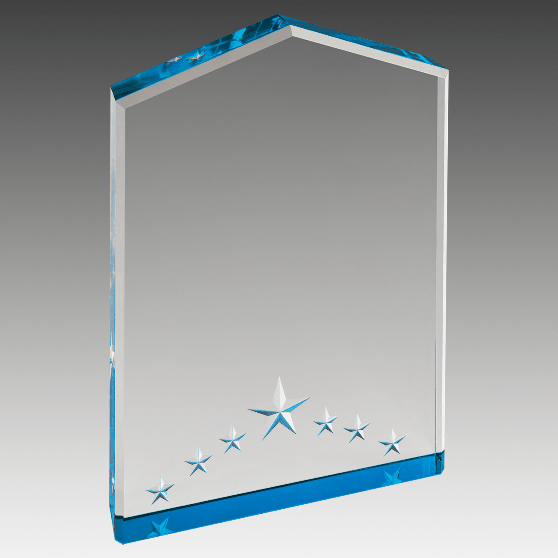 7" Blue Star Point Acrylic