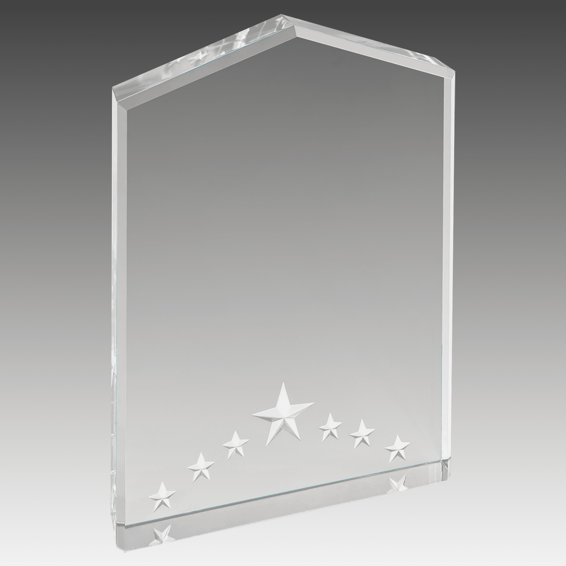 7" Silver Star Point Acrylic